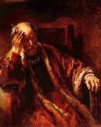 Rembrandt Peale Alter Mann im Lehnstuhl Spain oil painting artist